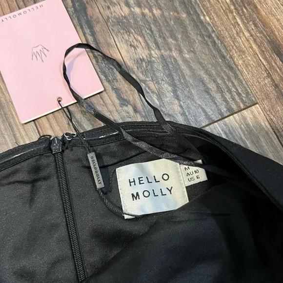 Black Strapless Midi Dress - Picture 8 of 11